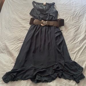 XL Wrangler Women’s Blue Halter Faux Wrap Dress